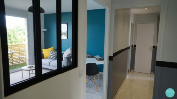 Photo de la décoration d'un appartement en colocation pour un investisseur immobilier