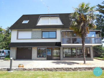 Photomontage façade maison blanc et taupe