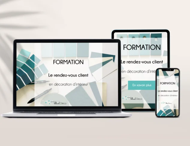 Formation Le rendez-vous client en décoration d'intérieur Pellmell Déco