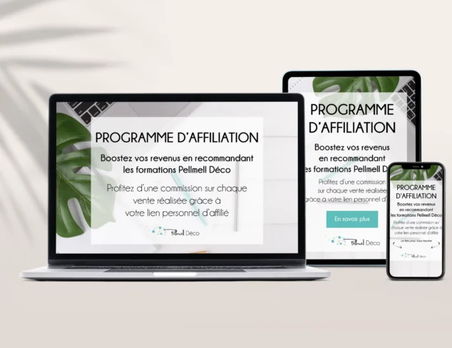 Programme d'affiliation Pellmell Déco