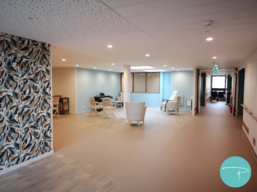 Choix de la polychromie de l'EHPAD - Salon rez-de-chaussée bleu