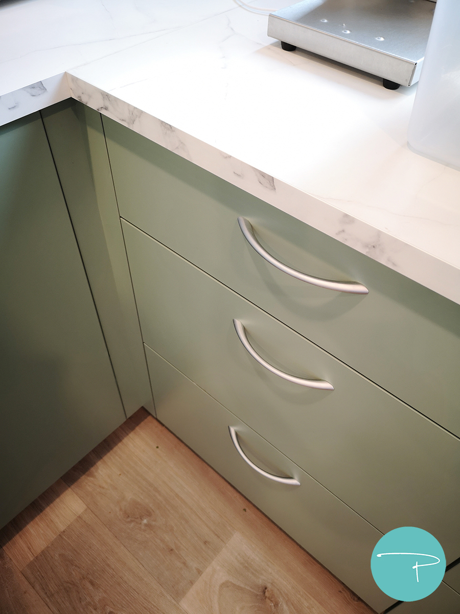 Choix de la polychromie de l'EHPAD - Cuisine office vert