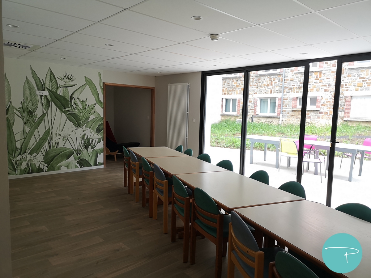 Choix de la polychromie de l'EHPAD - Cuisine du personnel vert