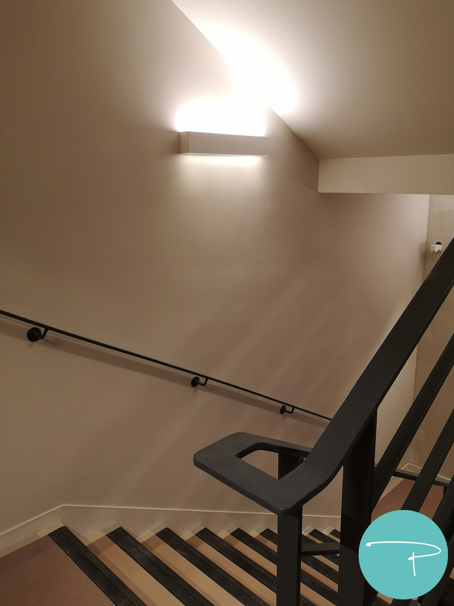 Choix de la polychromie de l'EHPAD - Cage d'escalier technique beige